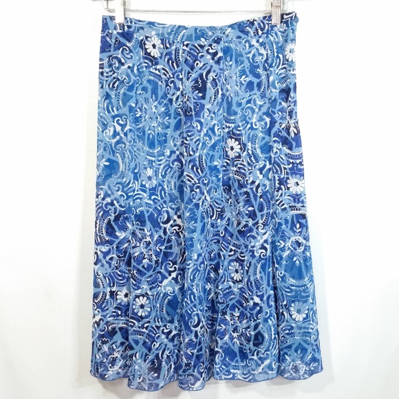 Elementz Skirt Flowy Floral Boho Bohemian Hippie - Picture 1 of 5